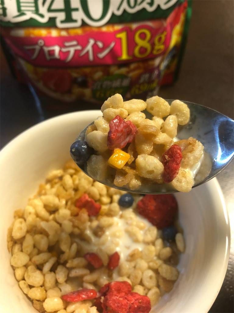 Nissin GoroGura Granola สูตรลดน้ำตาล 40% ผสมผลไม้รวมอบแห้ง 300g