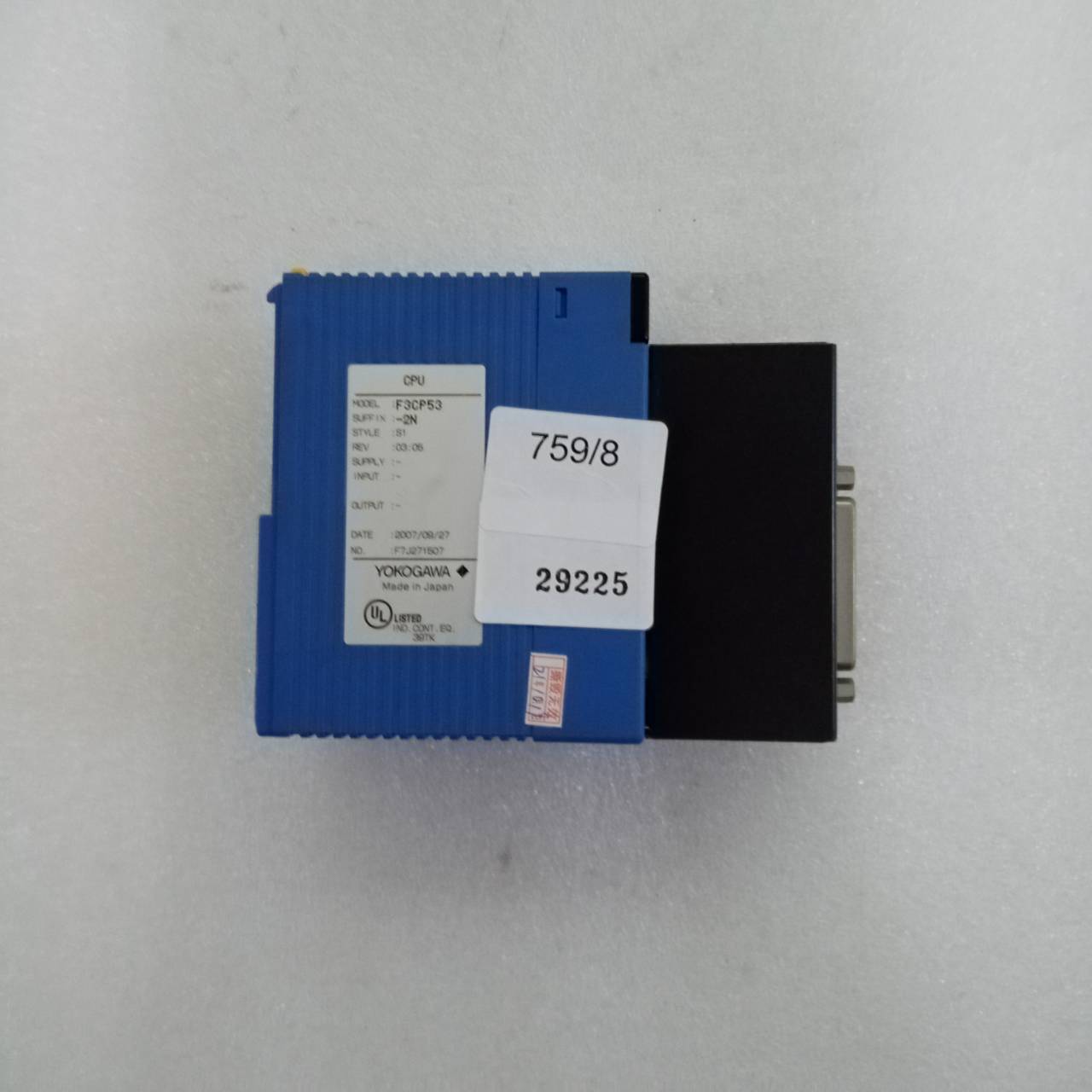 PLC " YOKOGAWA " MODEL : F3CP53-2N