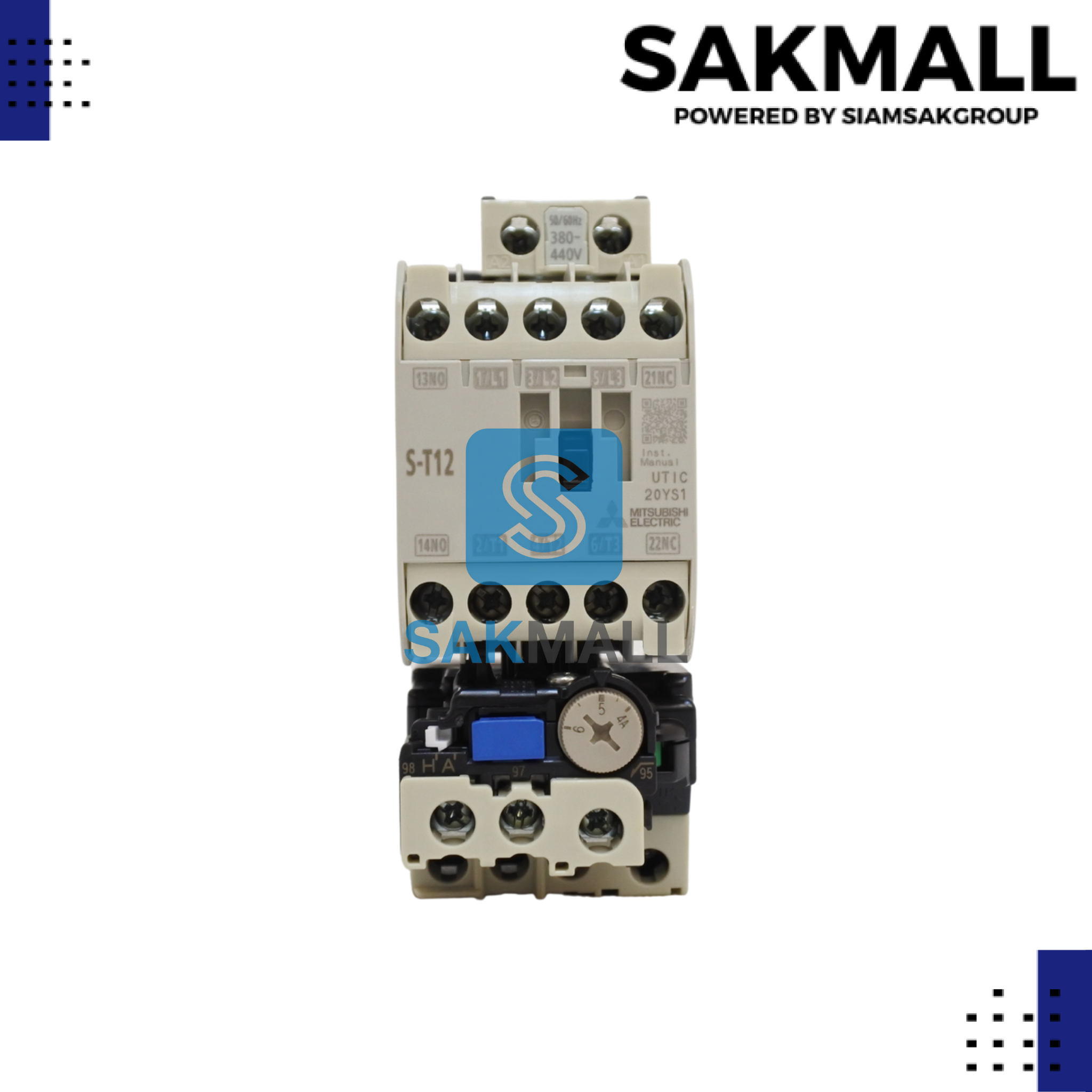 ชุดสตาร์ทเตอร์มิตซูบิชิ MSO-T12 400V. (4-6A)