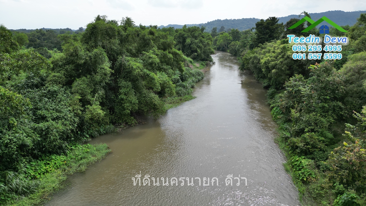 🌊 ที่ดินนครนายก ติดแม่น้ำ สร้างบ้านที่คุณฝันถึง! ณ ต.สาริกา อ.เมือง จ.นครนายก เนื้อที่ทั้งหมด 7 ไร่ - กับบรรยากาศที่ลงตัว