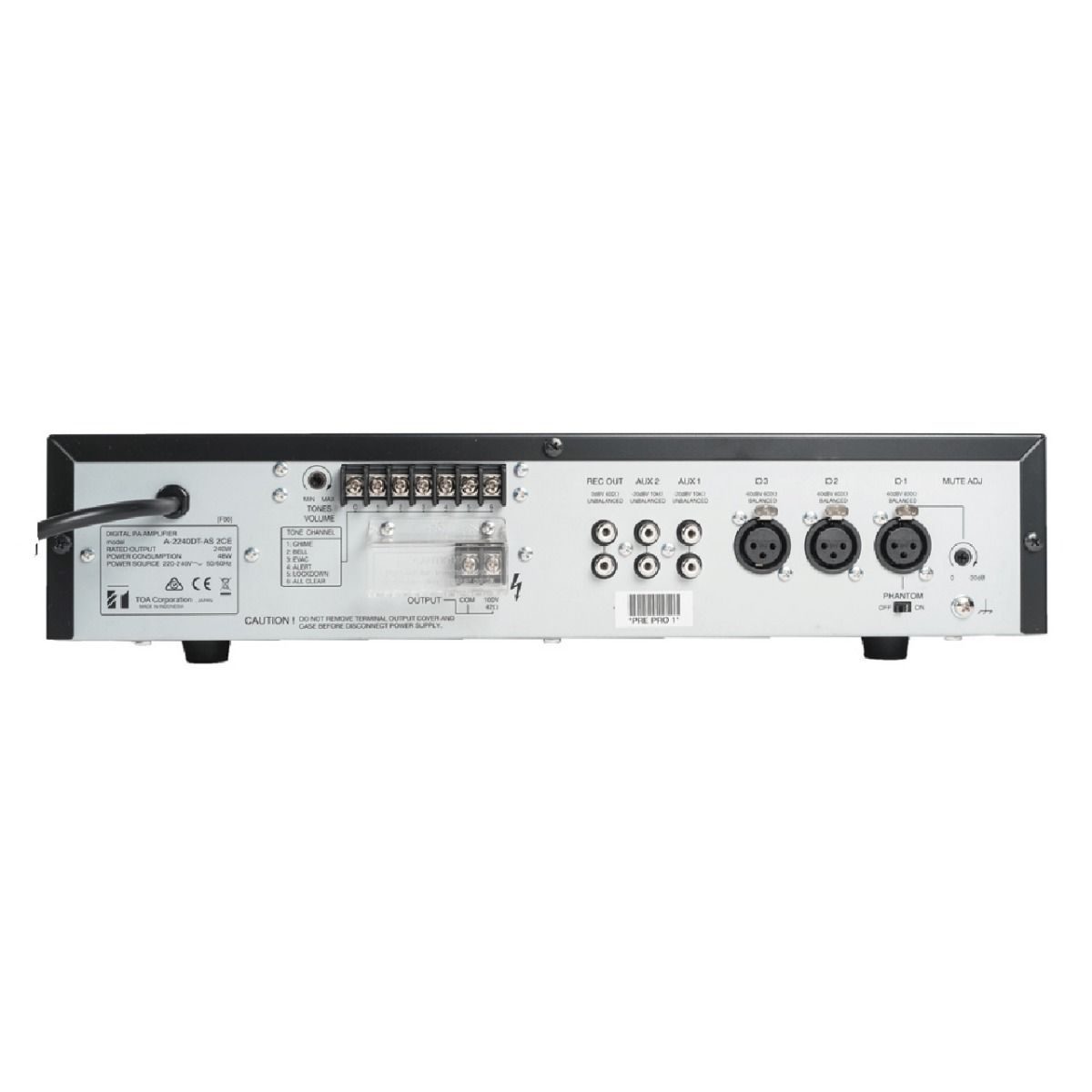 TOA A-2120DT-AS Digital PA Amplifier 120 วัตต์