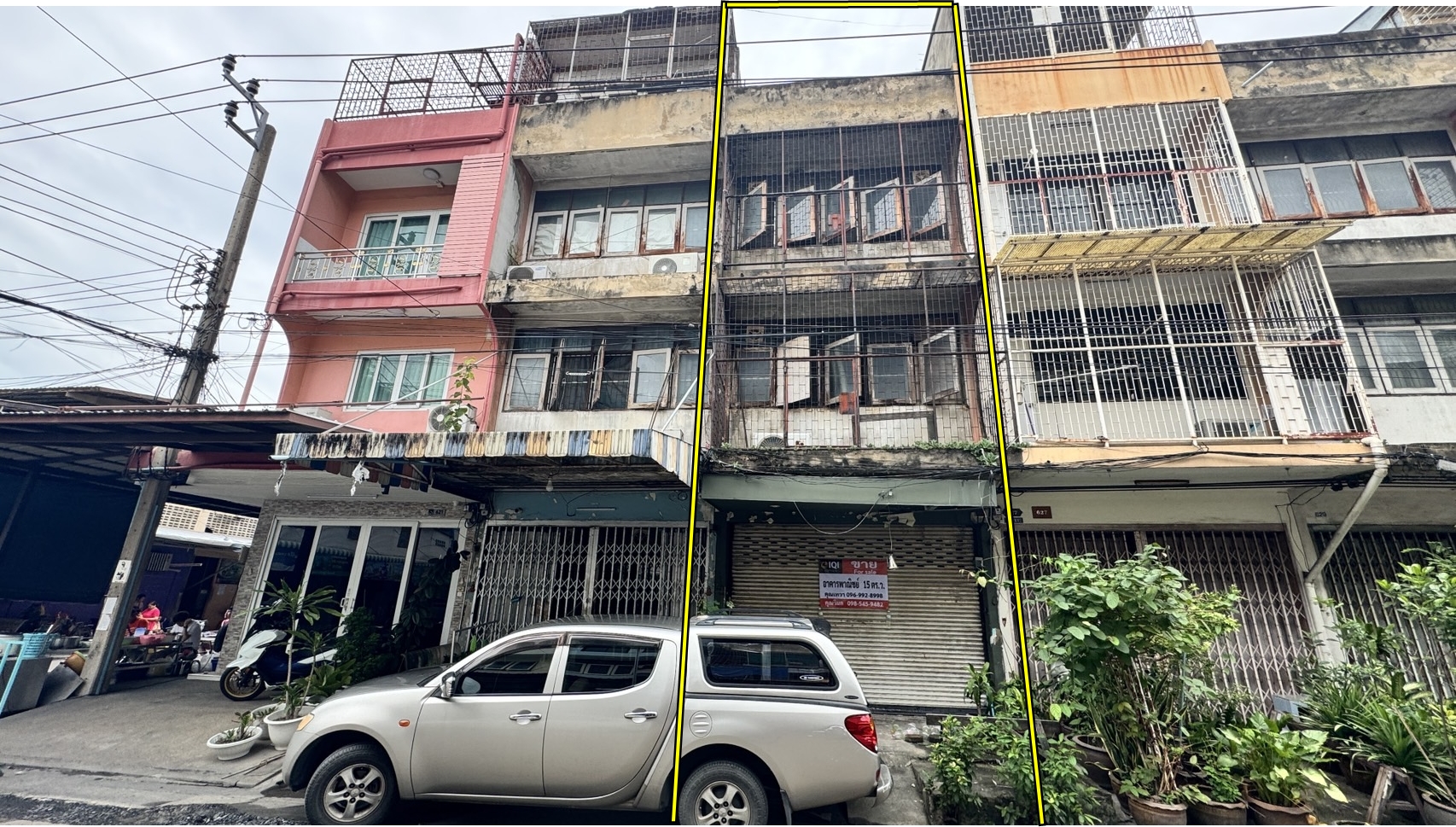 ขายอาคารพาณิชย์ 3 ชั้น ถ.ลาดพร้าว 62 หมู่บ้านตะวันรุ่ง ขนาด 15 ตรว. เหมาะสำหรับทำการค้า,สำนักงาน และพักอาศัย