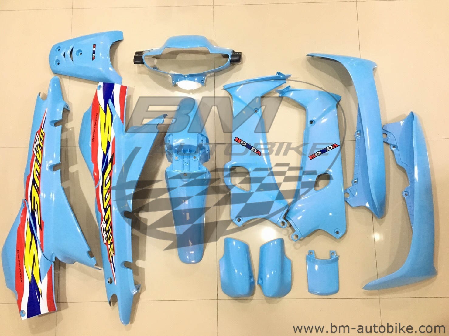 ชุดสี WAVE 100 110 ฟ้า 4 กก.