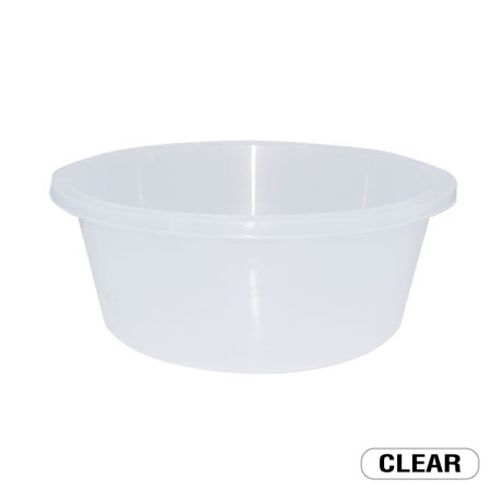 P11295 กะละมังกลม 55 cm 24.5 ลิตร (กว้าง 52 ยาว 52 สูง 20 ซม.) เกรดเอ อย่างหนา สีขาวใส No.323 ราคาส่งต่อโหล : 12 ใบ (เฉลี่ย 140 บต่อใบ)