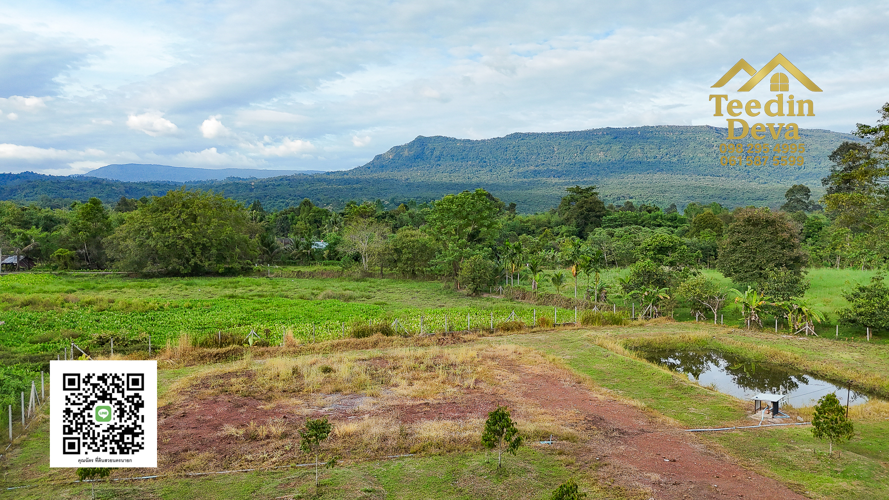 💭 ตื่นเช้าลมเย็น เห็นเขาใหญ่ตรงหน้า... ที่ดินสวนผลไม้ 2 ไร่ 3 งาน ต.นาหินลาด อ.ปากพลี จ.นครนายก