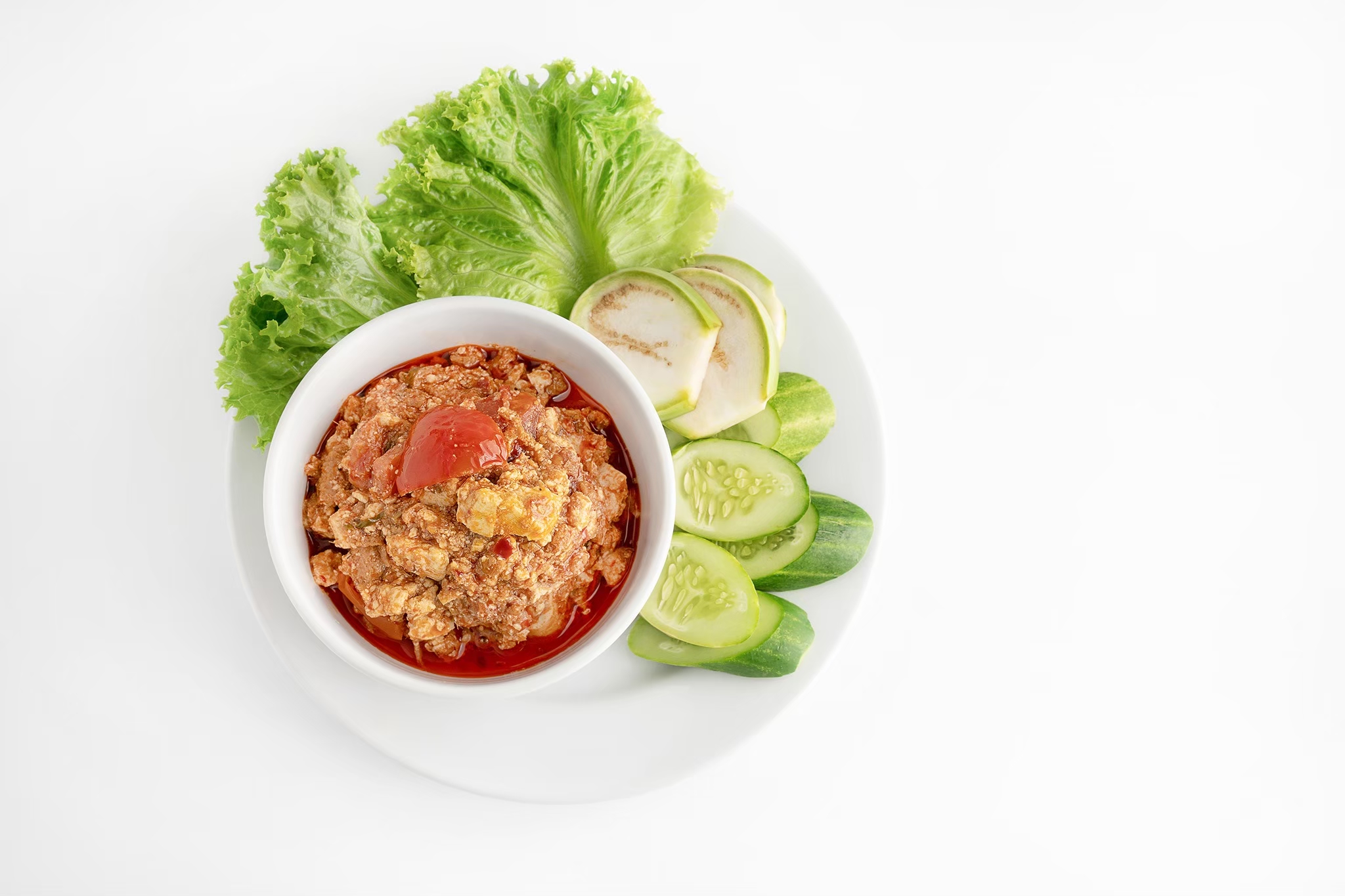 น้ำพริกอ่อง (Thai Northern Style Tofu and Tomato chili relish)