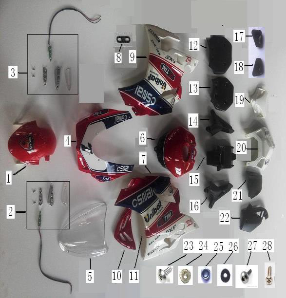 มอเตอร์ไซค์สปอร์ต อะไหล่ X-010 MOTOZONE-X(โมโตโซน-เอ็กซ์) X-010 ชิ้นส่วนพลาสติก/PLASTIC PARTS ชิ้นส่วน
