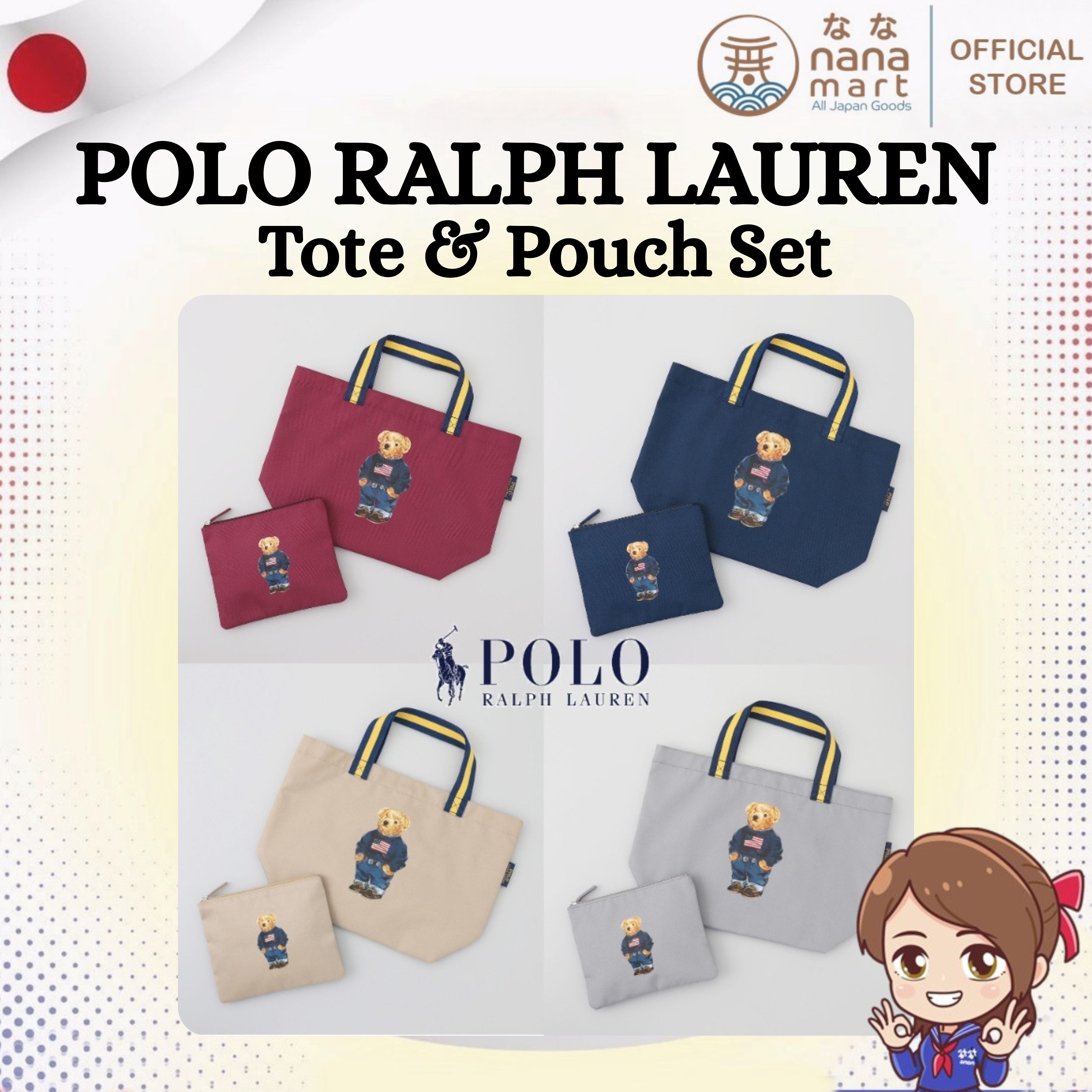 เซตกระเป๋า Polo Ralph lauren Bear Tote & Pouch Set คอลเลกชันสุดน่ารัก