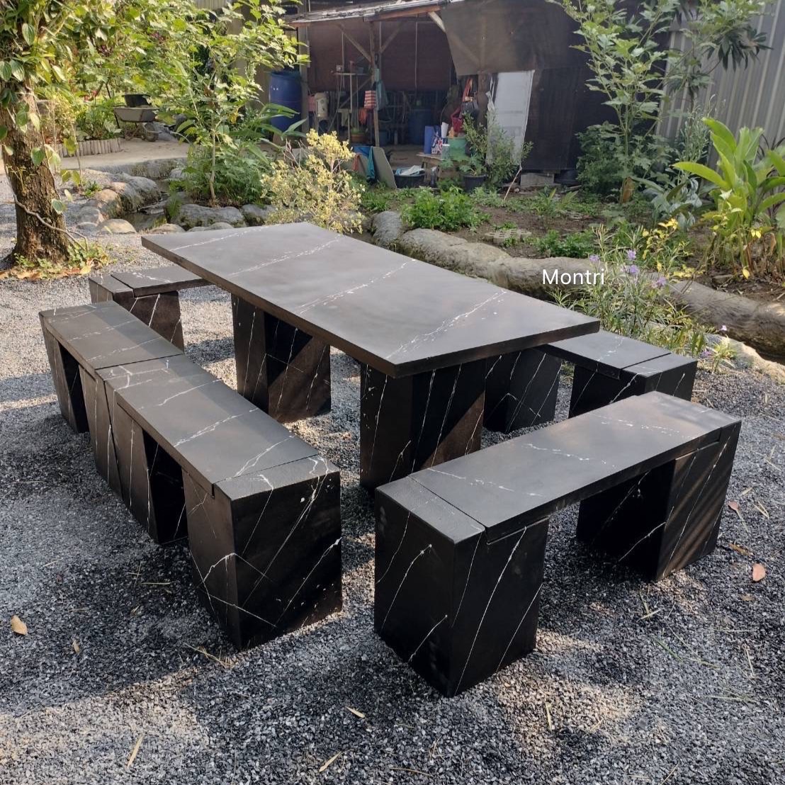 ชุดโต๊ะสนาม สไตล์โมเดิร์น ชุดโต๊ะสนามกลางแจ้ง โต๊ะสนาม โต๊ะสนามกลางแจ้ง ชุดโต๊ะสนาม ชุด 12 ที่นั่ง ขนาด 180*80 cm.