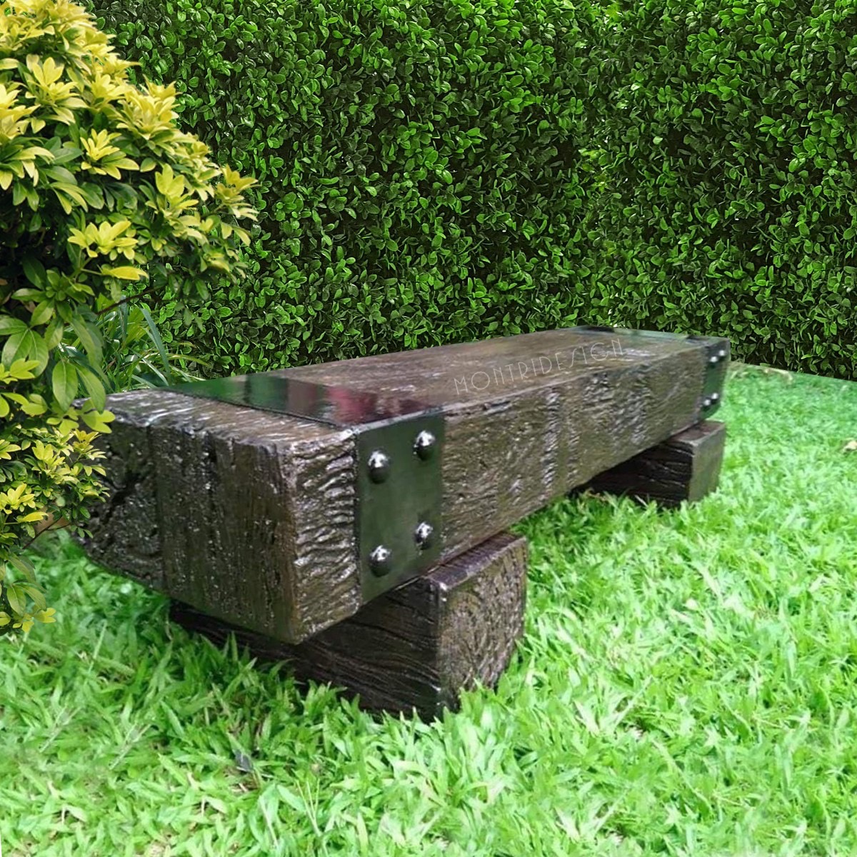 เก้าอี้สนาม ม้านั่งสนามในสวน เก้าอี้แต่งสวน รุ่น เนเจอร์02 ยาว 180 cm.