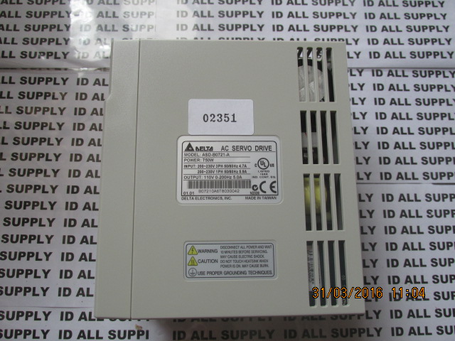 SERVO DRIVE " DELTA " MODEL : ASD-B0721-A