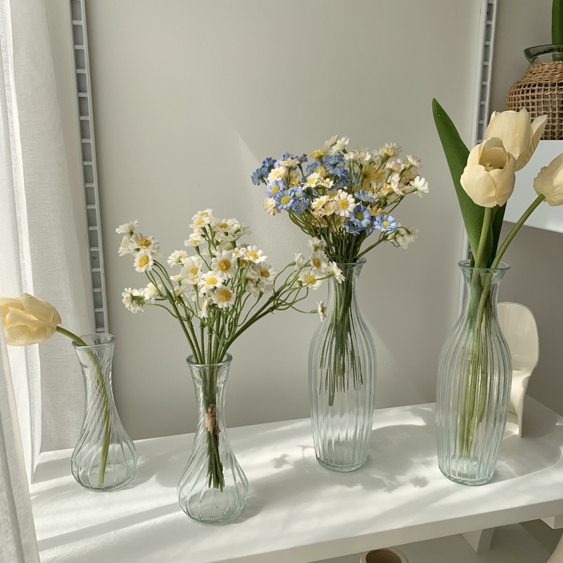 [พร้อมส่ง] Jnihouse : แจกันดอกไม้ทรงสูง Glass Vase