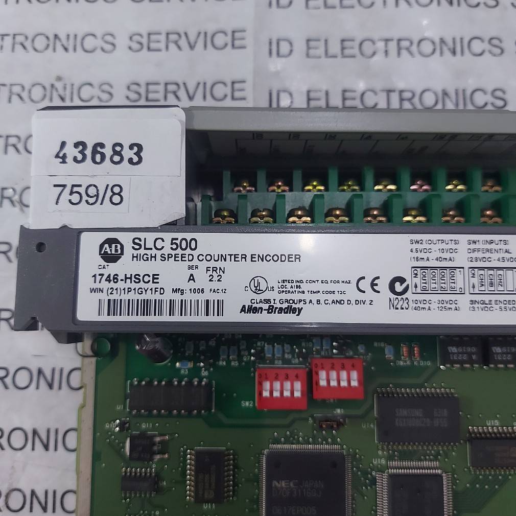 PLC " ALLEN-BRADLEY " MODEL : 1746-HSCE