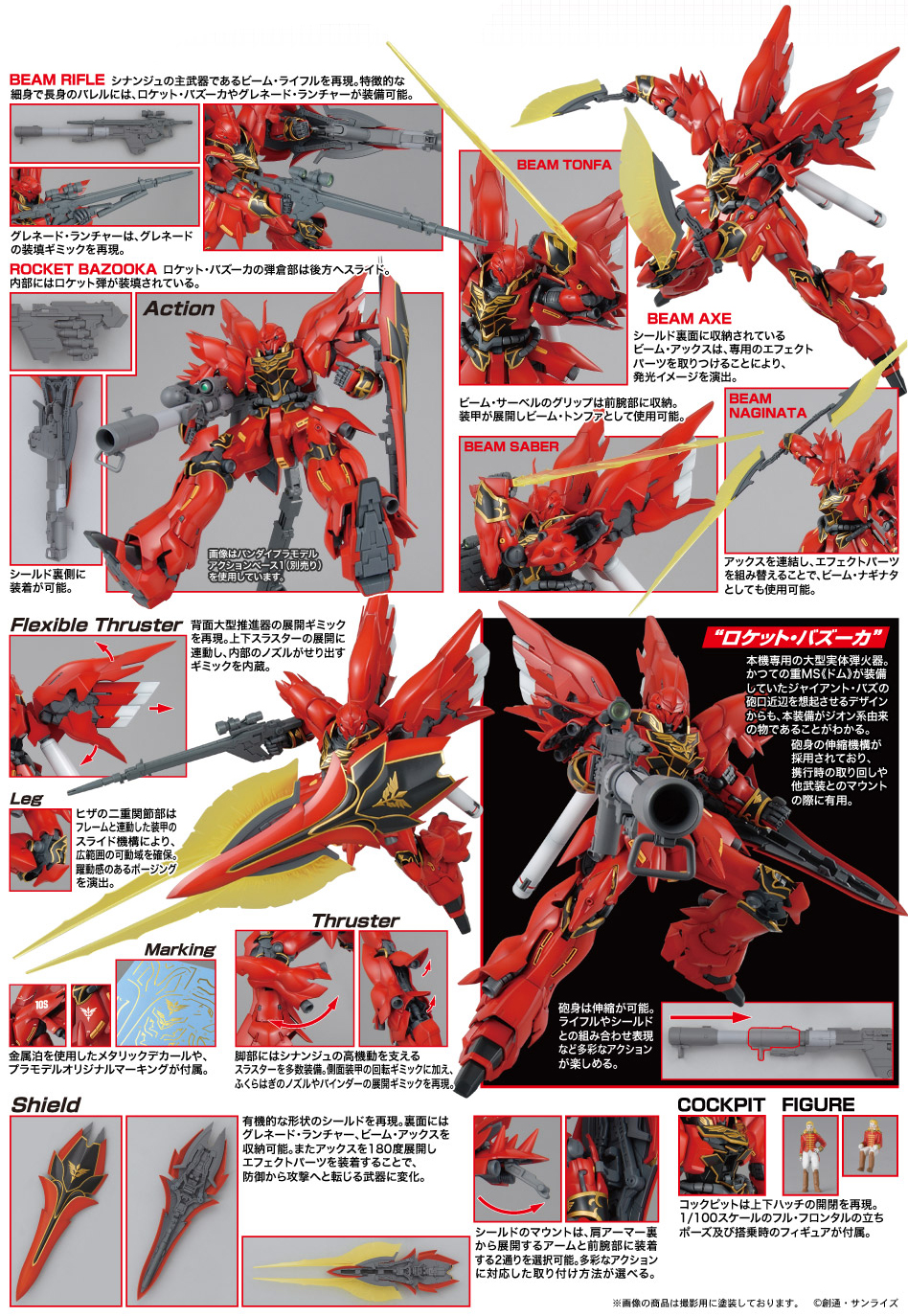 (MG) 1/100 MSN-06S SINANJU VER OVA