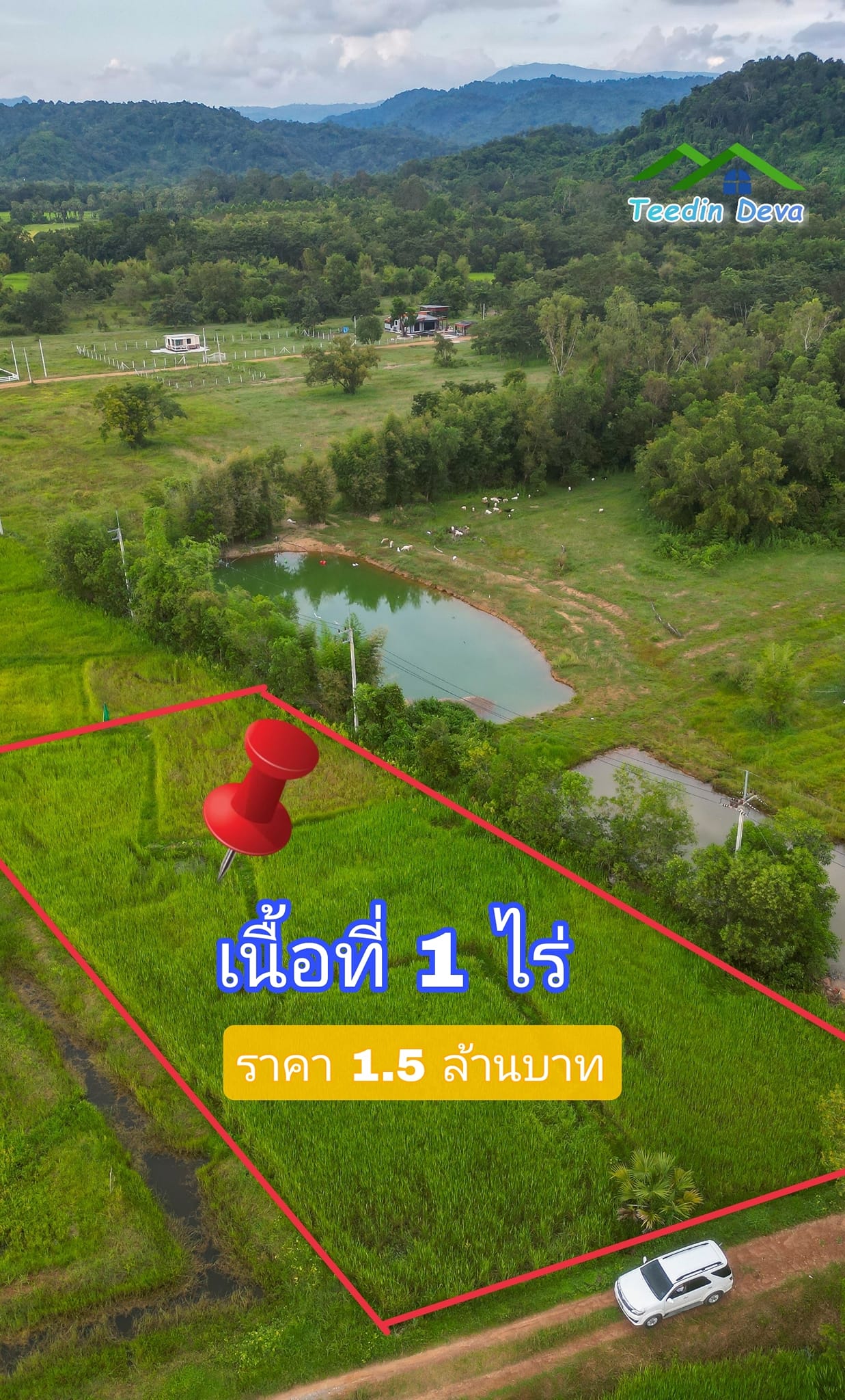 ที่ดินแปลงสวย ราคาไม่แพง ⭐ เหมาะซื้อเก็บเก็งกำไร 1 ไร่ หนองแสง อ.ปากพลี จ.นครนายก