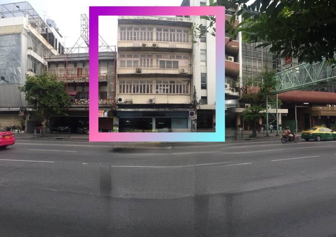 ขายเเละเช่า ต่อรองราคาได้อาคารพานิชณ์ติดถนนเพรชบุรี (N.536)