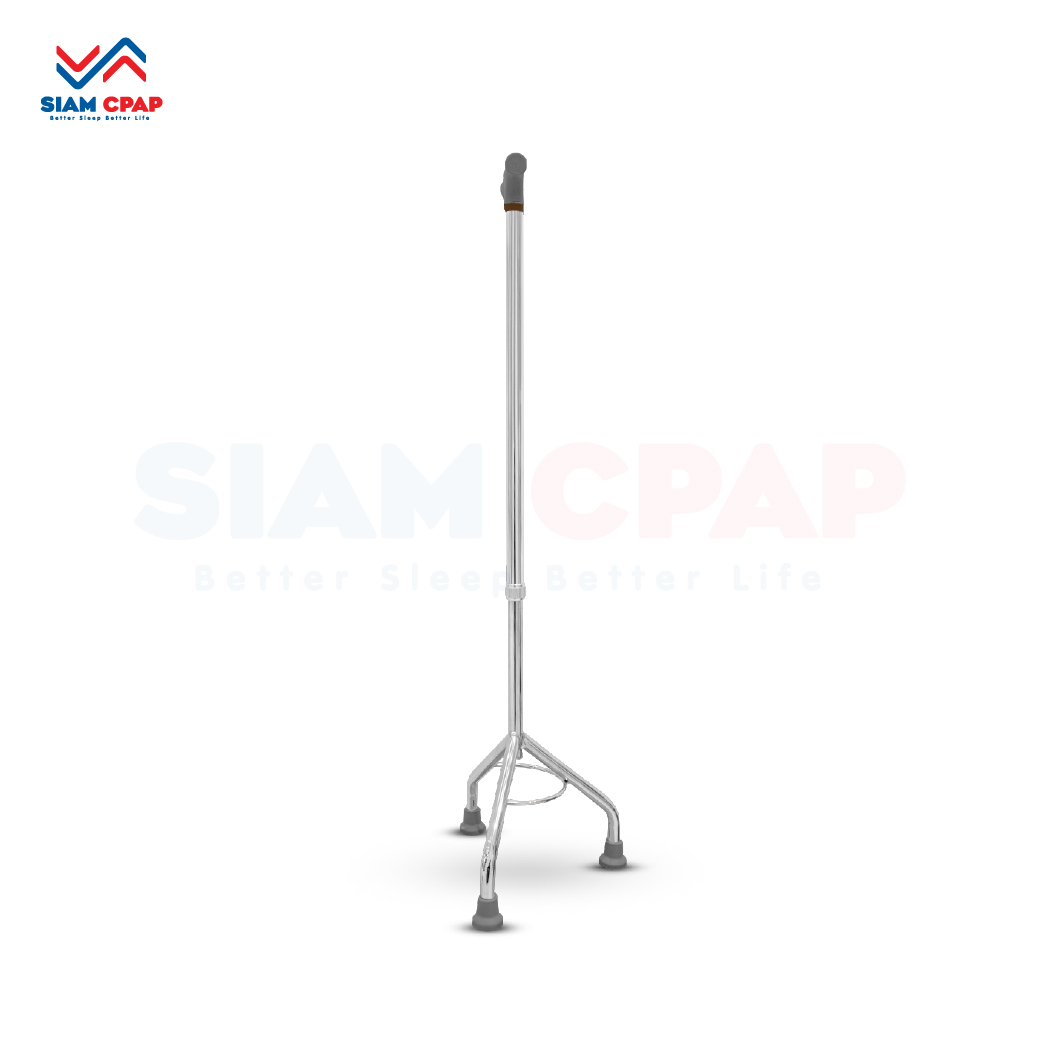 ไม้เท้าอลูมิเนียม 3 ขา (แบบหัวค้อน Tripod Cane)
