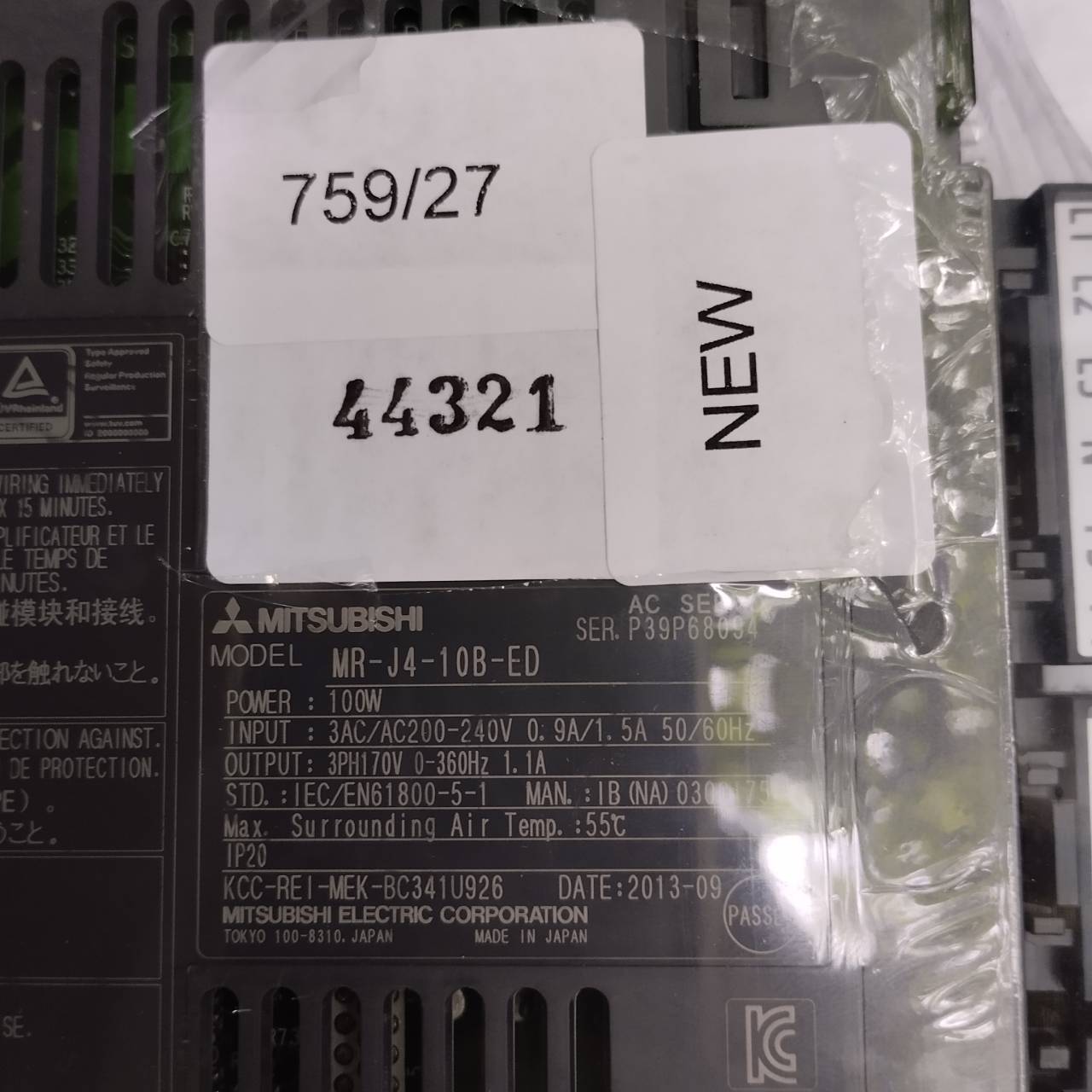 ซ่อม MR-J4-10B-ED DRIVE "YASKAWA"
