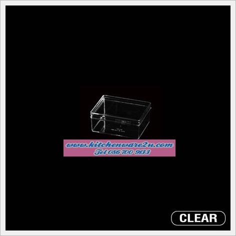 P05131 กล่องเหลี่ยมใส พลาสติกเนื้อแข็ง (กว้าง 5.6 ยาว 7.3 สูง 3.0 ซม.) 95 มิลลิลิตร no.621 ราคาส่งต่อ 1 กุรุส : 12 โหล : 144 ใบ:เฉลี่ย 7.5 บต่อใบ