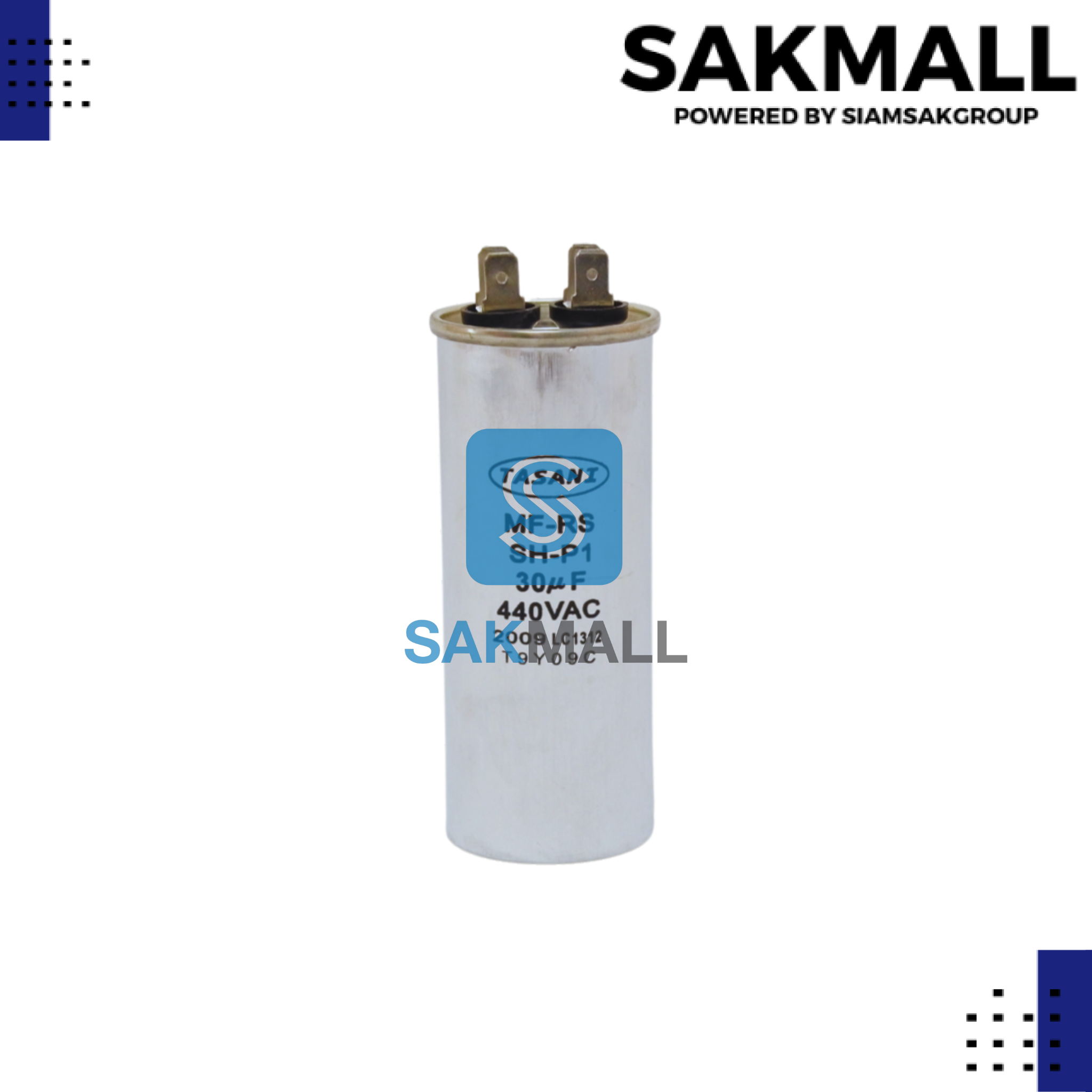 คอนเดนเซอร์มีเนียม RU/HI 30 ไมโคร 440 โวลต์ 10 HP