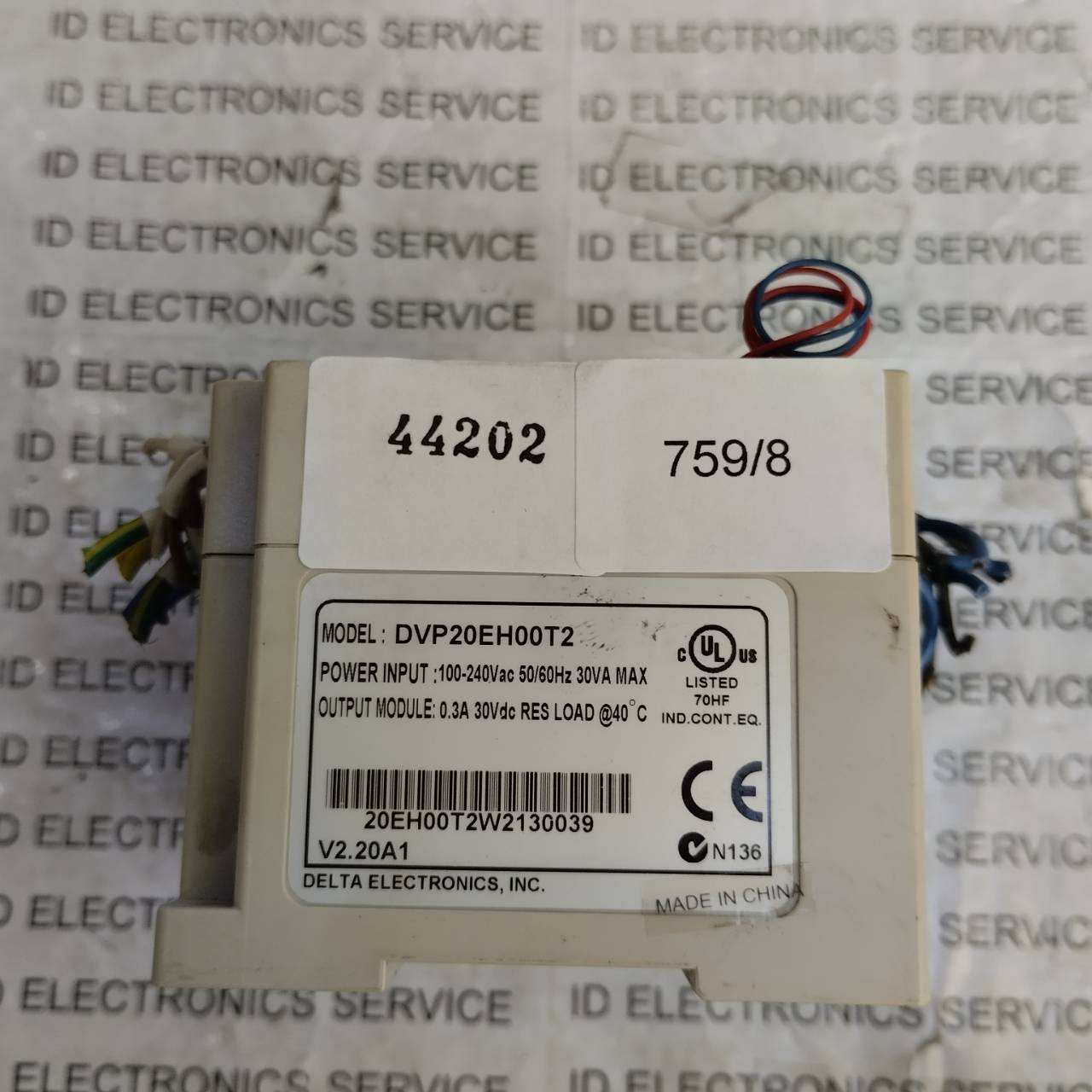 PLC " DELTA " MODEL : DVP20EH00T2