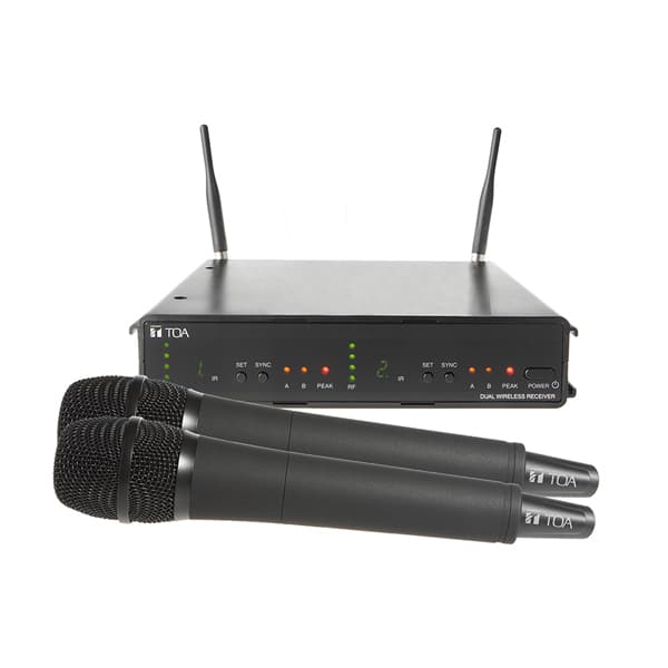TOA WS-422-AS-C04 ชุดไมค์ลอย มือถือคู่ ย่าน UHF คลื่นความถี่ 803-806 MHz