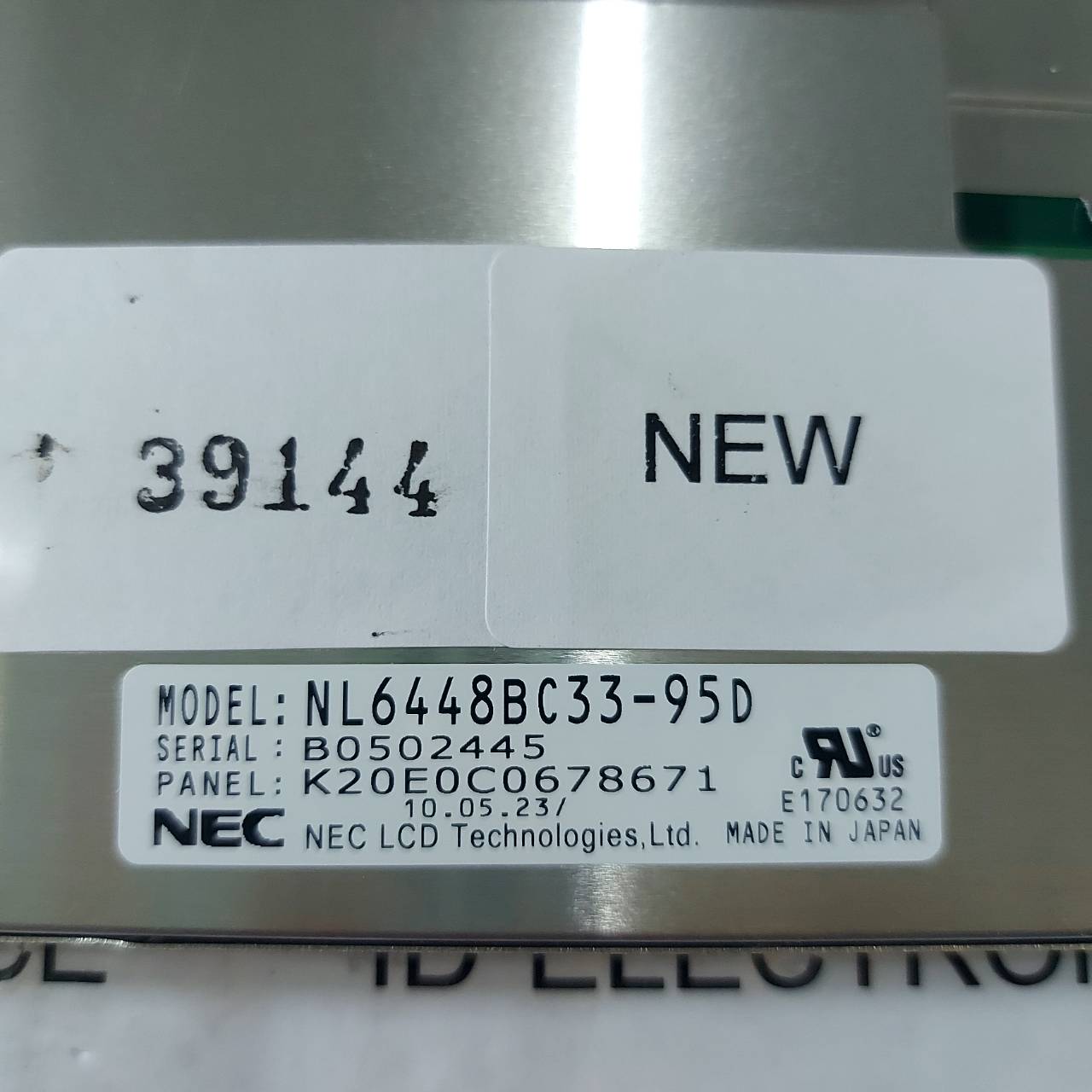 LCD PANEL " NEC " MODEL : NL6448BC33-95D