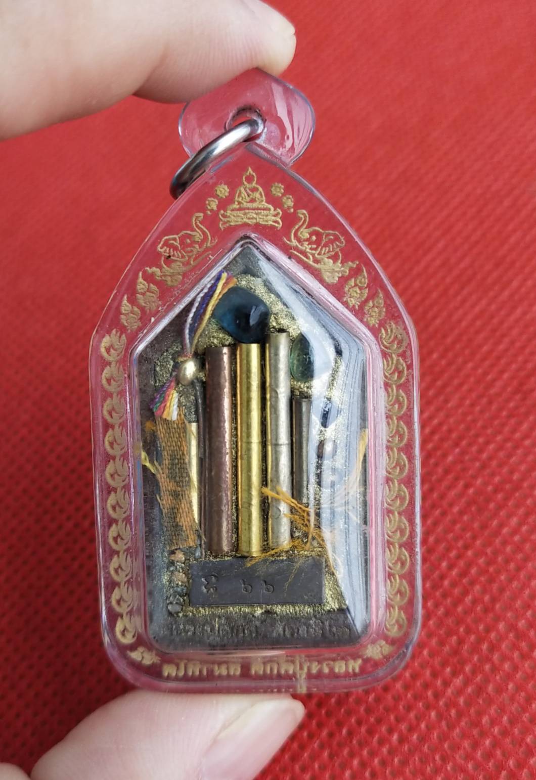 ท้าวเวสสุวรรณ รุ่นแรก หลังตะกรุด 5ดอก หลวงปู่ศักดิ์ สมาหิโต