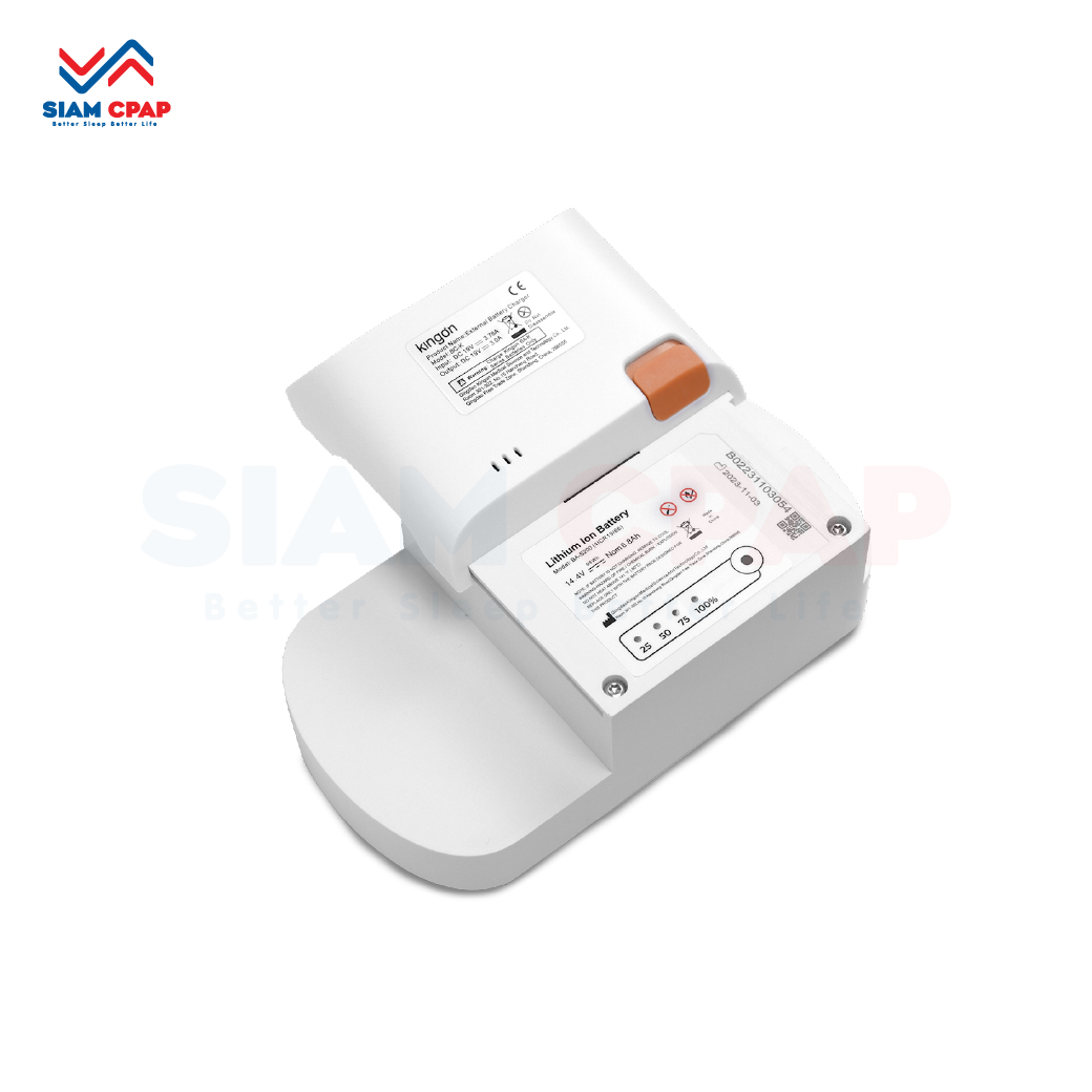 Double Battery Kingon รุ่น P2-S4 เครื่องผลิตออกซิเจนพกพา ระบบ Pulse Dose สามารถใช้งานได้ทั้งภายในบ้าน บนรถยนต์