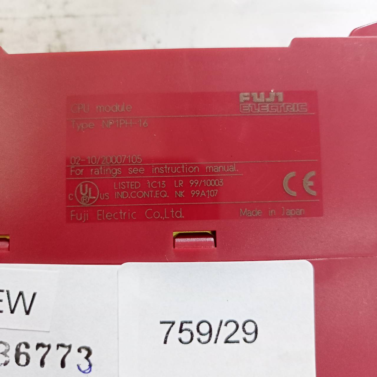 PLC " FUJI " MODEL : NP1PH-16