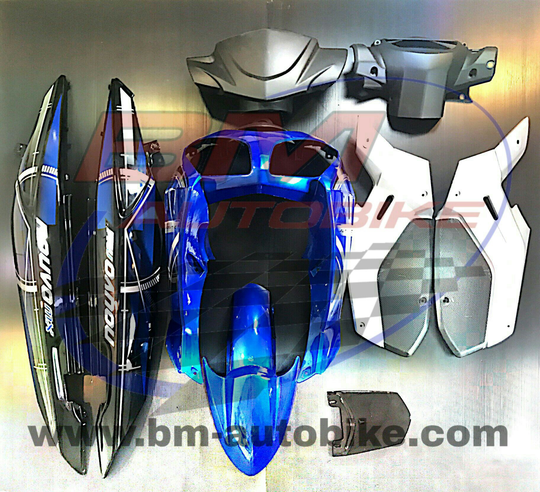 ชุดสี NOUVO MX สีน้ำเงินดำ 9 ชิ้น 4 กก.