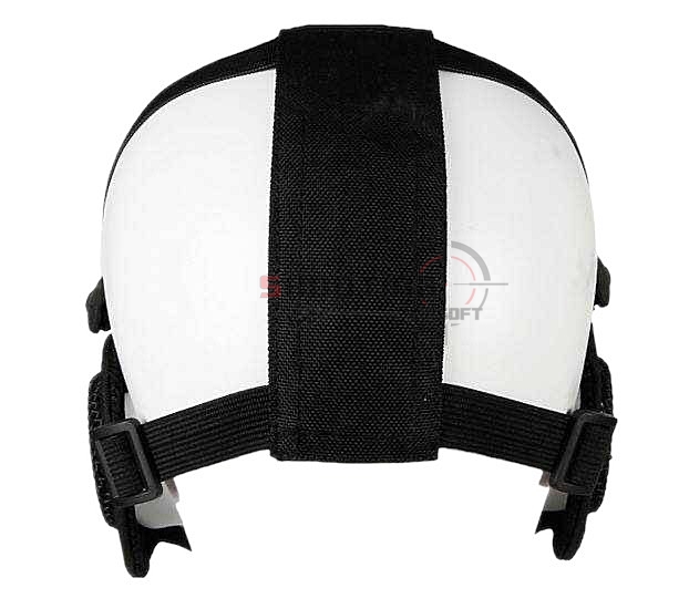 หน้ากากตะแกรงครึ่งหน้าแก้มผ้า ปิดหูตะแกรงเหล็ก