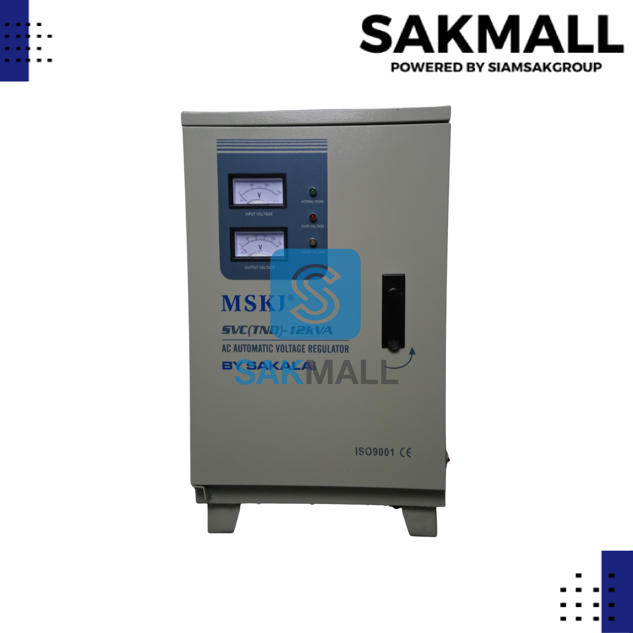 ตู้เพิ่มแรงดันไฟ MSKJ รุ่น SVC(TND)-12 KVA 220 v./Motor3HP แปรงถ่าน
