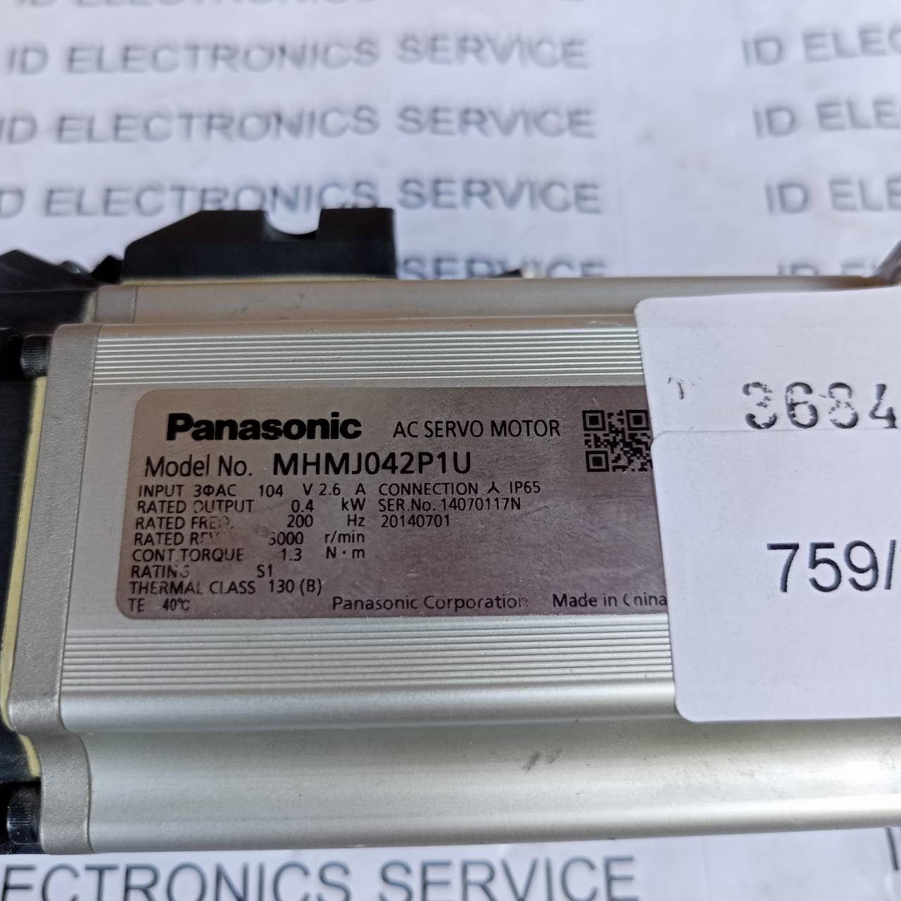 SERVO MOTOR " PANASONIC " MODEL : MHMJ042P1U