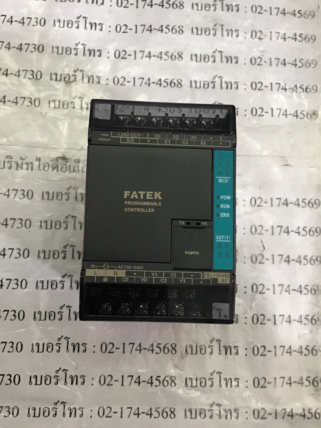 PLC " FATEK " MODEL : FBS-10MAR2-AC