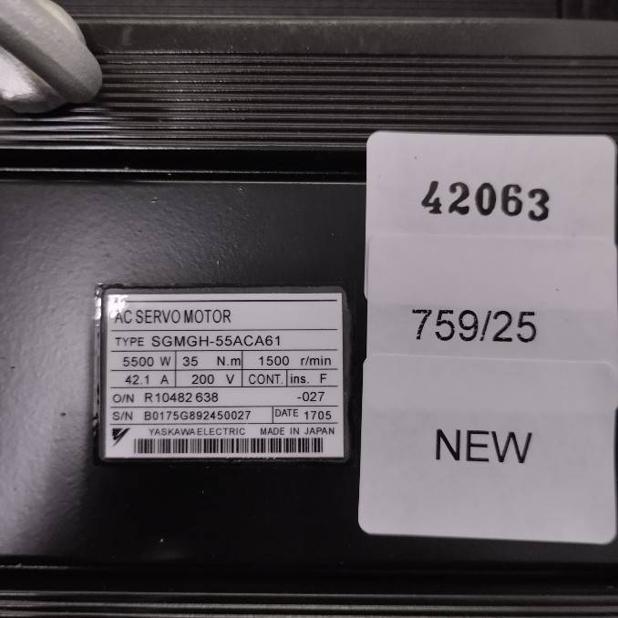 SGMGH-55ACA61 SERVO MOTOR "YASKAWA"