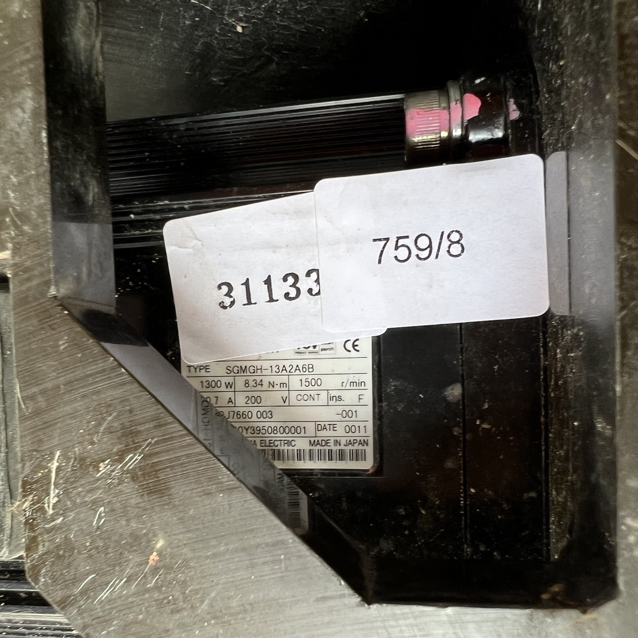 SGMGH-13A2A5B SERVO MOTOR "YASKAWA"