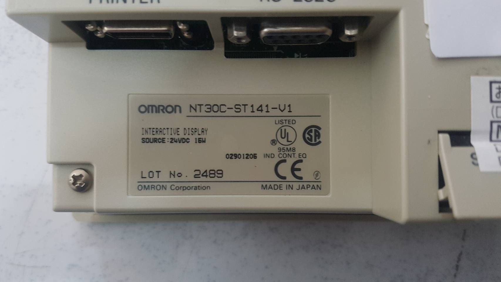 LCD TOUCH SCREEN " OMRON " MODEL : NT30C-ST141-V1