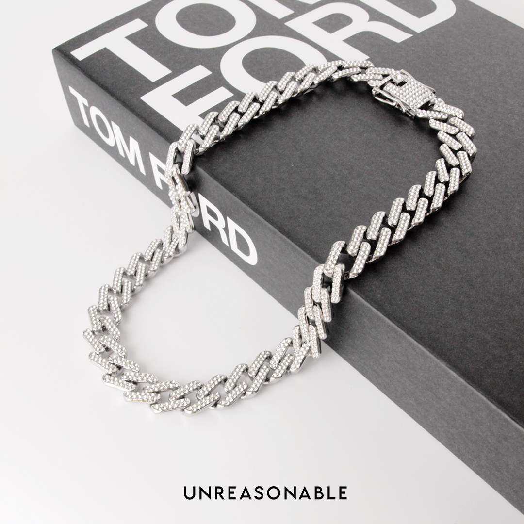 สร้อยคอ Rhinestone Stone ยาว 18 นิ้ว UA0895-01 Unreasonable Accessories