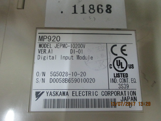 PLC " YASKAWA " MODEL : JEPMC-IO200V