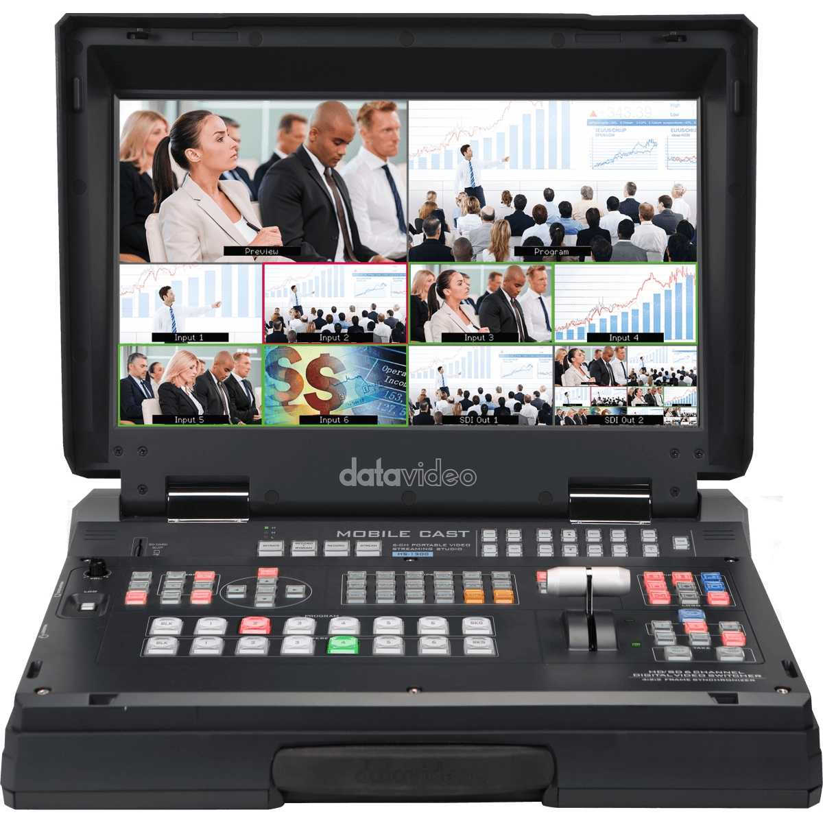 Datavideo HS-1300 6-CHANNEL HD PORTABLE VIDEO STREAMING SWITCHER