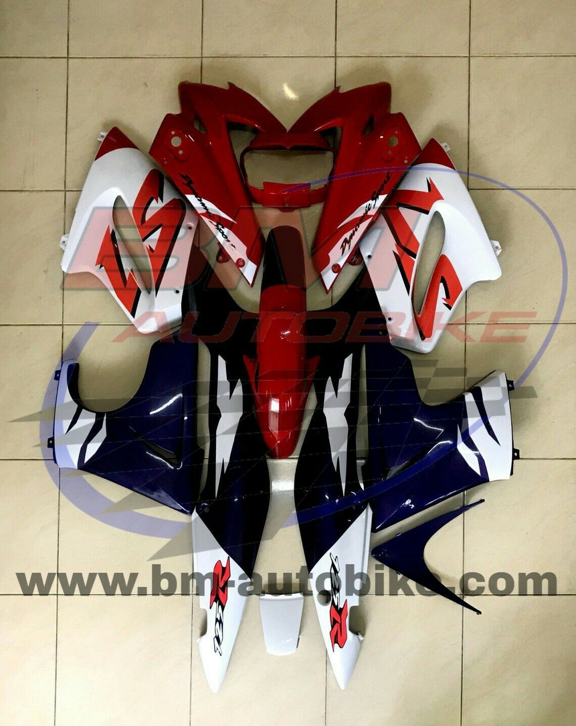 ชุดสี Ls NEW เต็มคัน สีแดง/ม่วง/ขาว 4,500 กรัม
