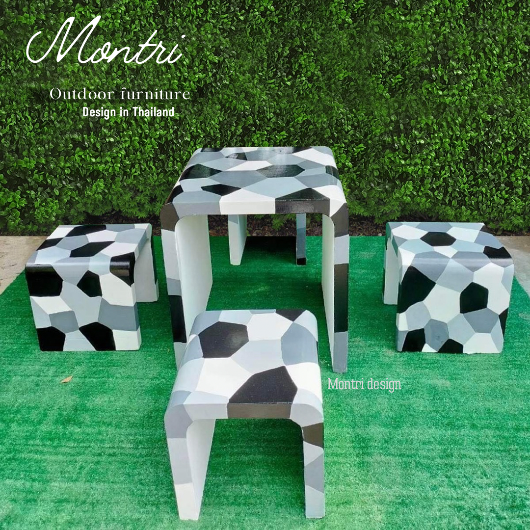 โต๊ะสไตล์ลอฟท์ เก้าอี้ปูนซีเมนต์สไตล์ลอฟท์ รุ่น Loft mini Soldier