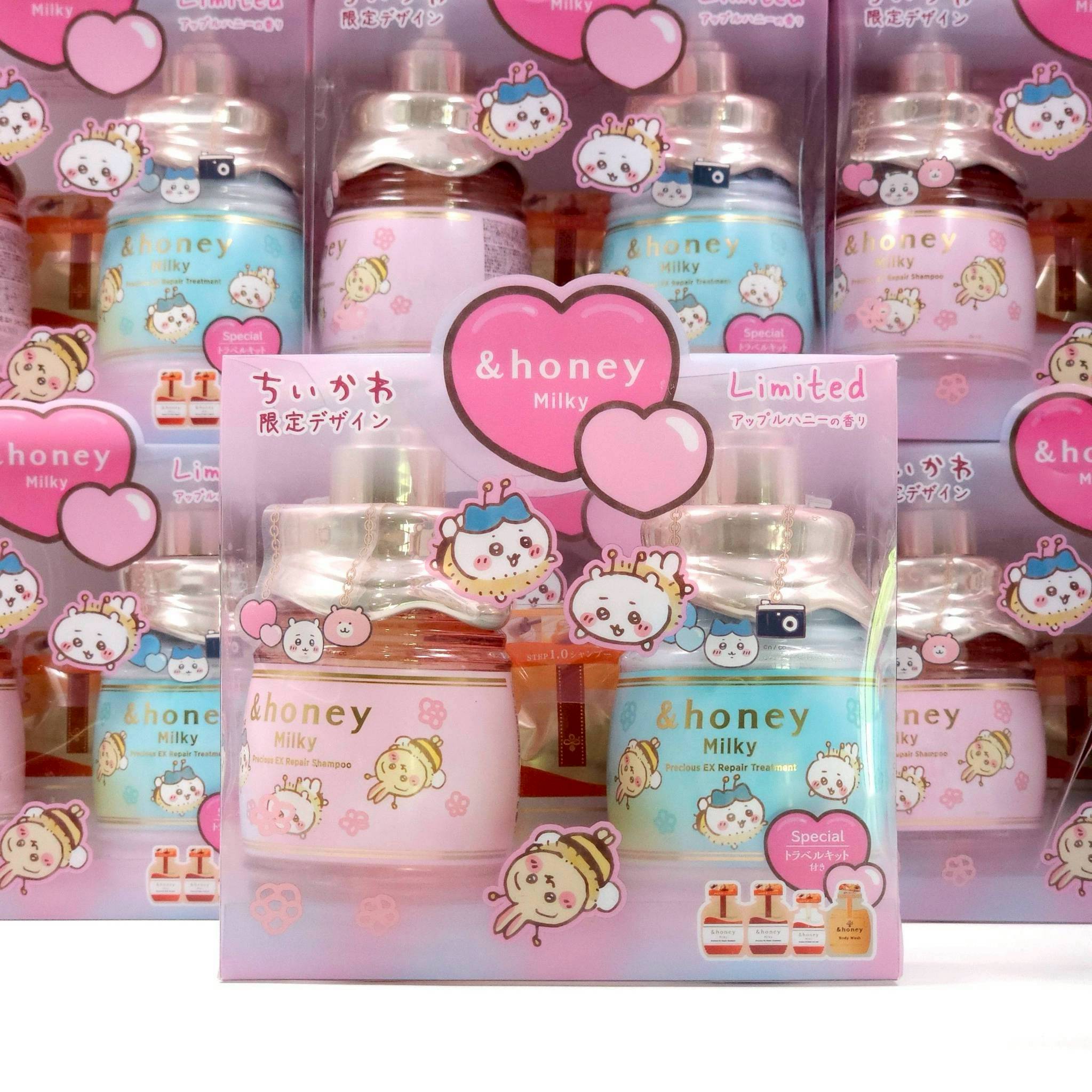 ชุดแชมพูและครีมนวดพร้อมของแถม &honey Milky Precious EX Repair Shampoo & Hair Treatment