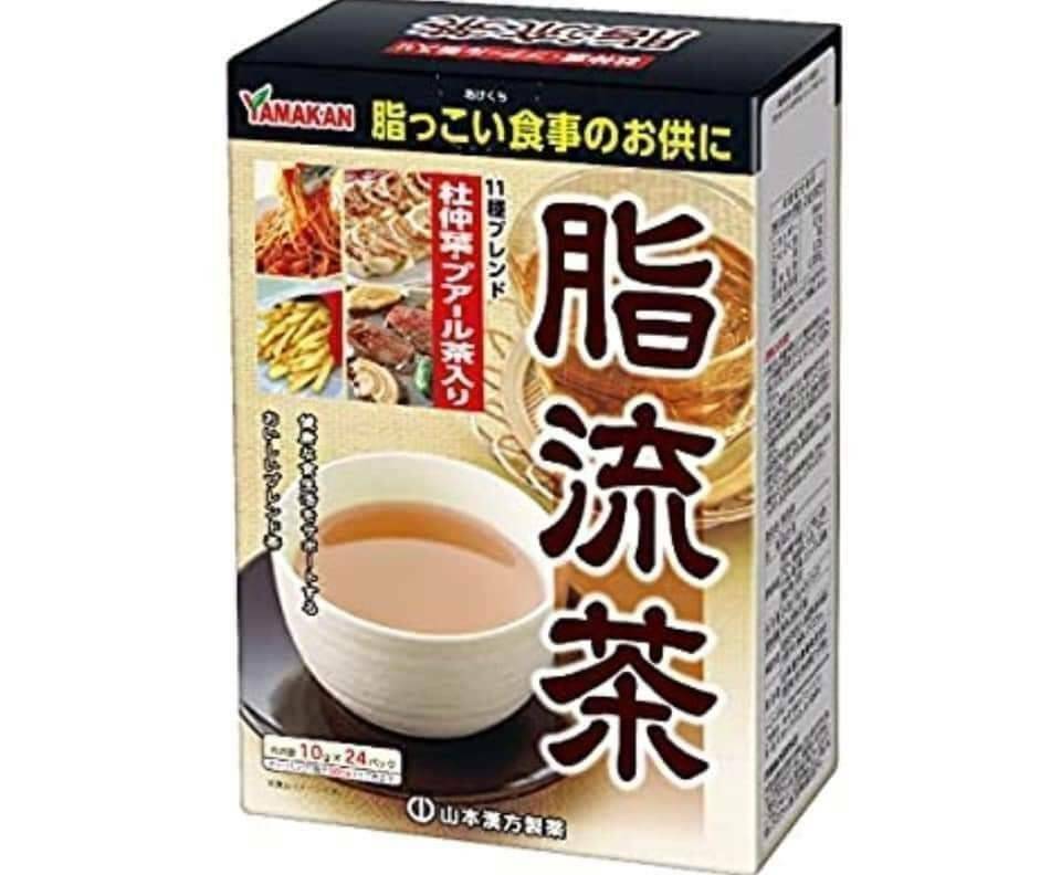 ชาสำหรับคนชอบทานของมัน อาหารมัน Yamakan Fat Flow Tea จากญี่ปุ่น 1 กล่องบรรจุ 24 ซอง