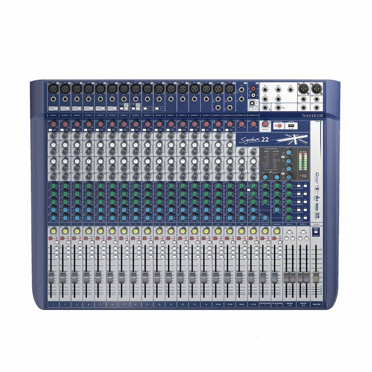 Soundcraft Signature 22 Analog Mixer 22-Input