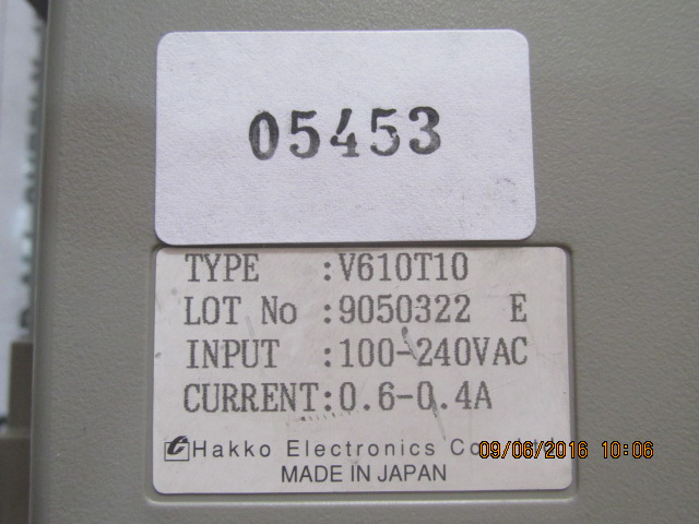 HMI " HAKKO " MODEL : V610T10