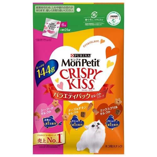 [ของแท้จากญี่ปุ่น🇯🇵] MonPetit Crispy Kiss Cat Treats Variety Pack ขนมแมวพรีเมียมคริสปี้คิส ยอดนิยม