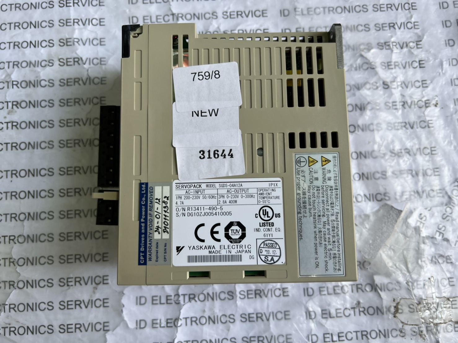 SGDS-04A12A DRIVE "YASKAWA"