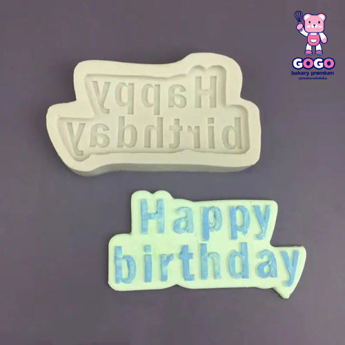 พิมพ์Happy Birthday พิมพ์ตัวอักษร พิมพ์ฟองดอง
